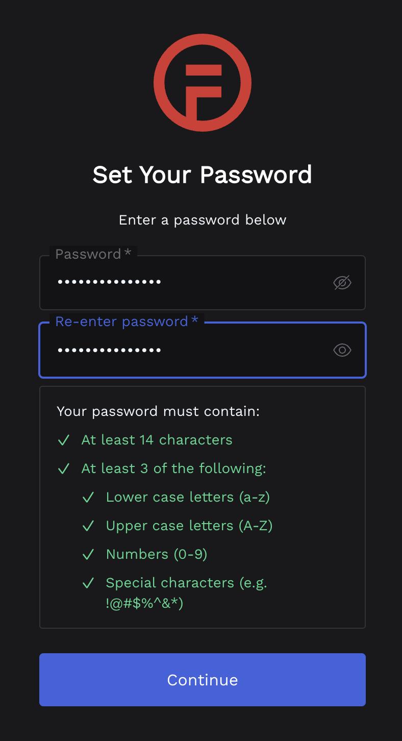 5a Set your Password 2