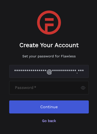 6a Set your password with asterisks