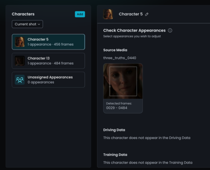 Character Overview New UI