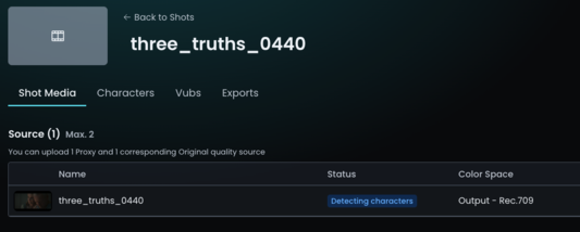 Detecting Characters New UI