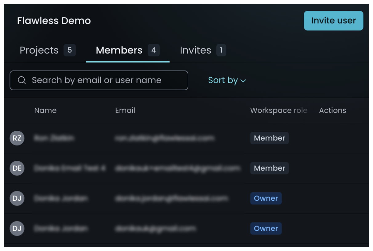 View Members New UI Blurred