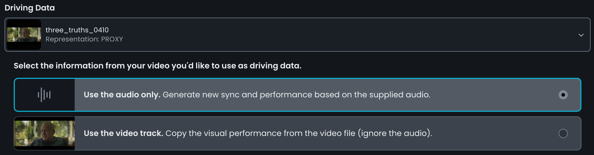 driving data new UI