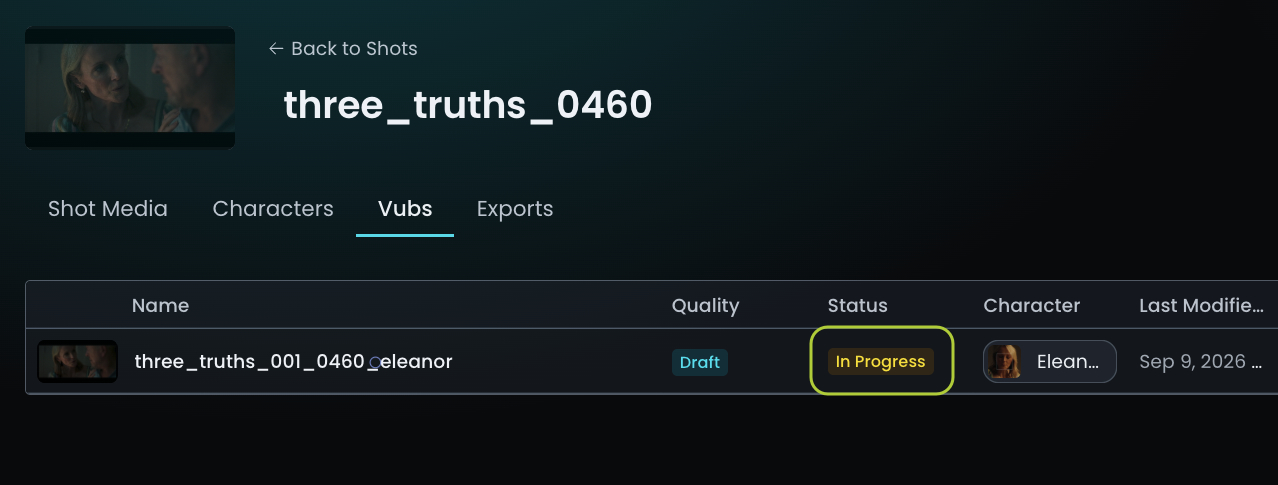 in progress new UI